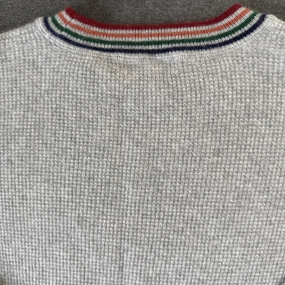 Madewell Rainbow Trim Cashmere Sweater Size XS - Picture 8 of 16